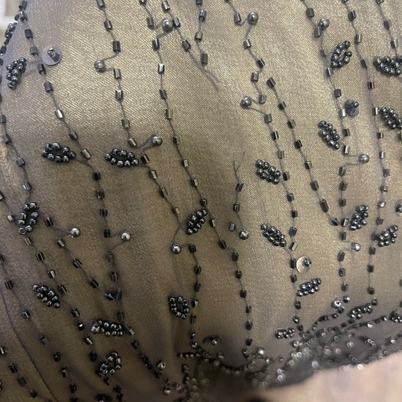 Neiman Marcus Black and Gray Evening Gown - Picture 6 of 6